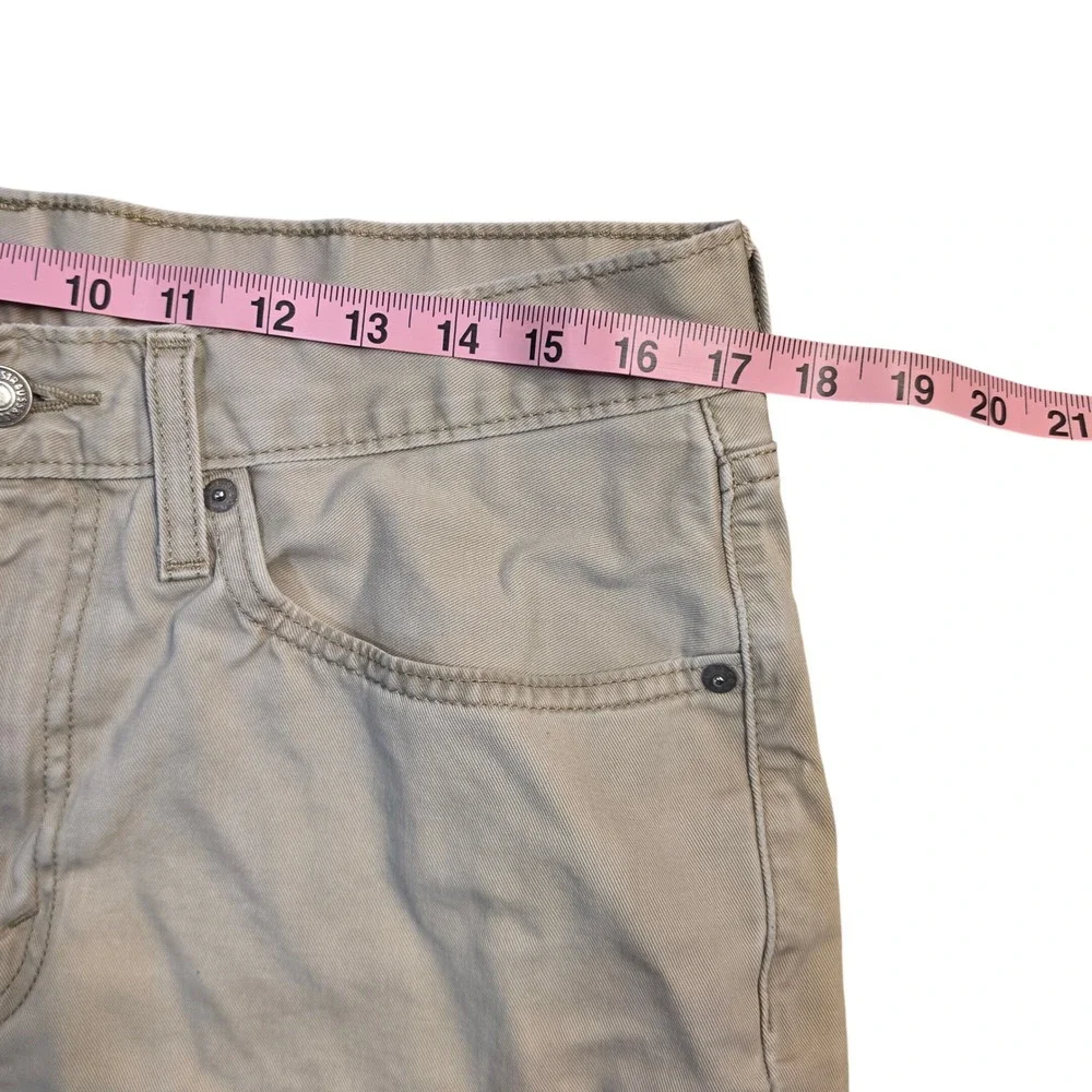 Levis 514‎ Straight Fit Pants Mens 34x32 Tan Khaki Cotton